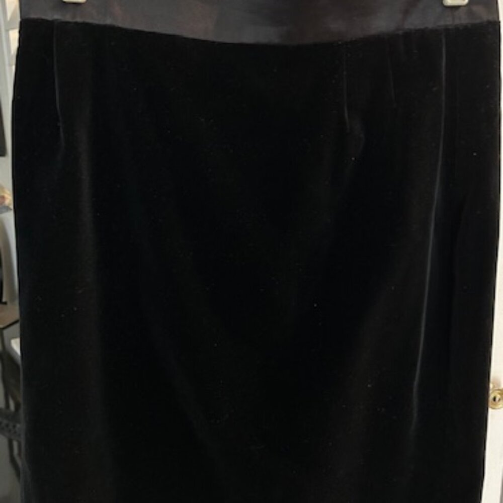 Escada Velvet Pencil Skirt